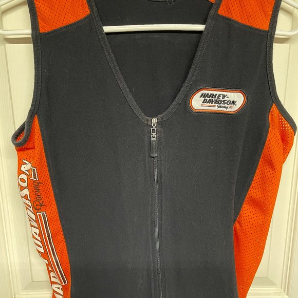 Harley-Davidson Tops - Harley Davidson Zip up Sleeveless top